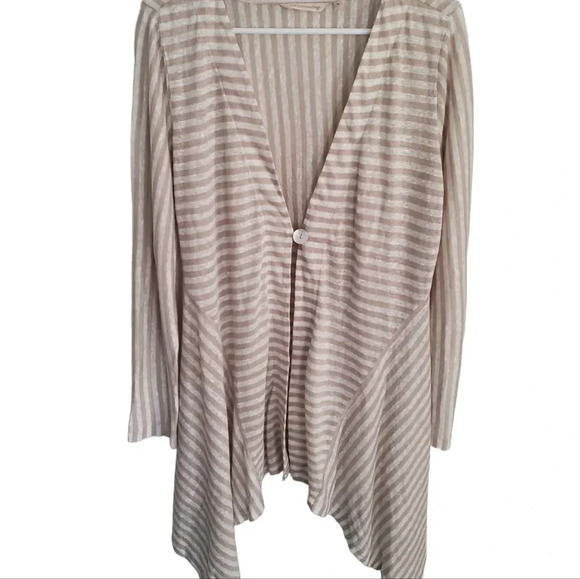 SOFT SURROUNDINGS STRIPED CARDIGAN, SIZE MEDIUM - Picture 3 of 6